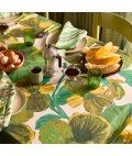 Bonnie and Neil | Tablecloth | Wild Pansy Verde | Medium